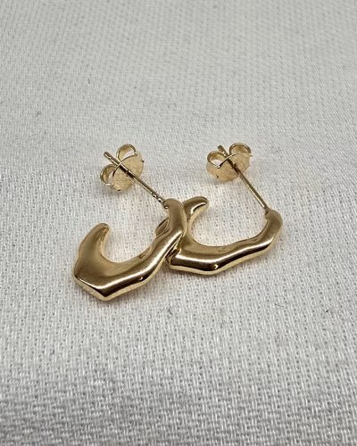 Brinco argola banho ouro 18k - 1,5cm